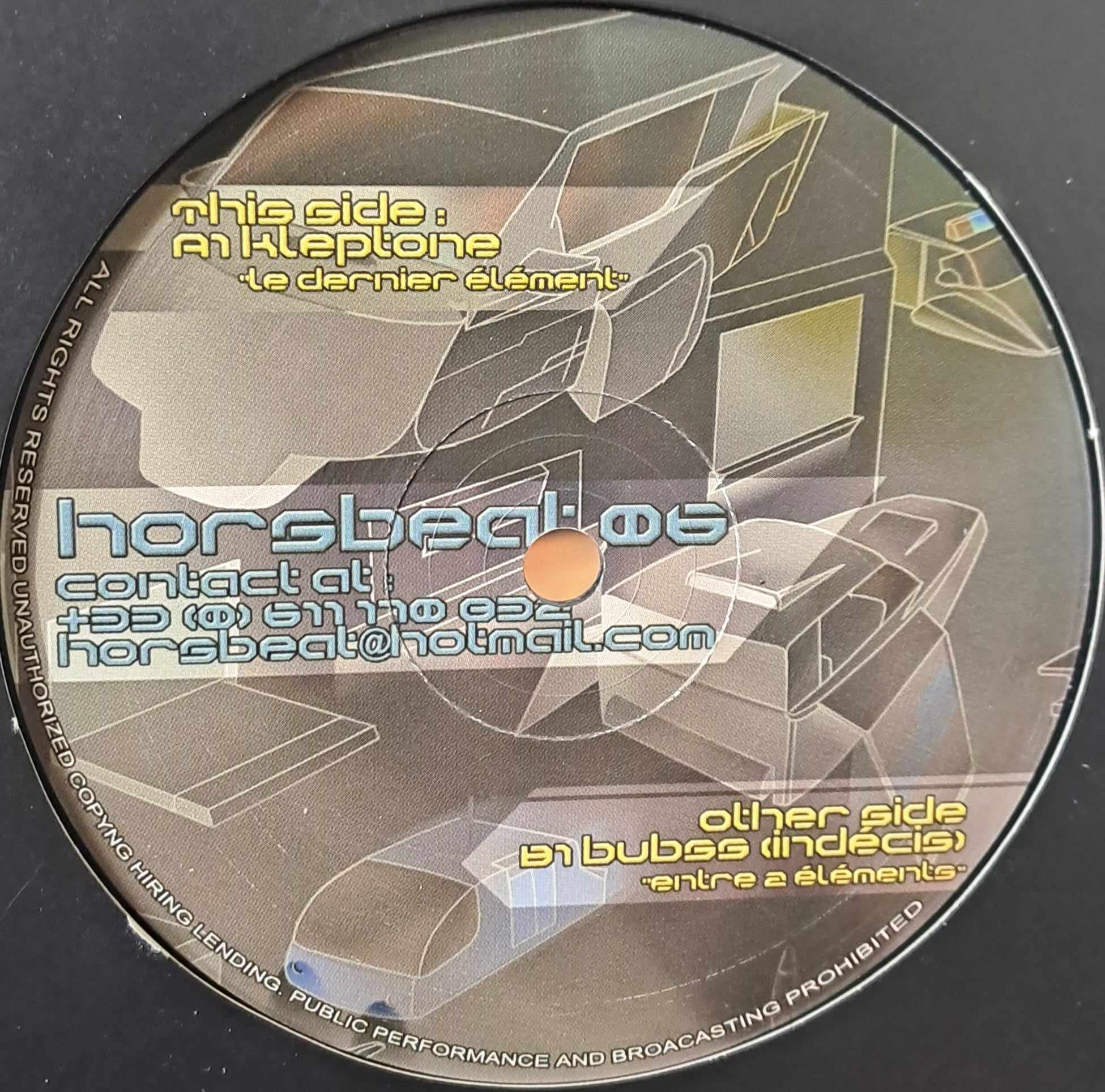 Hors Beat Records 06 - vinyle freetekno